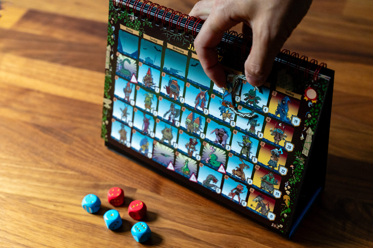 365 Adventures - The Dungeon 2027 Calendar Game